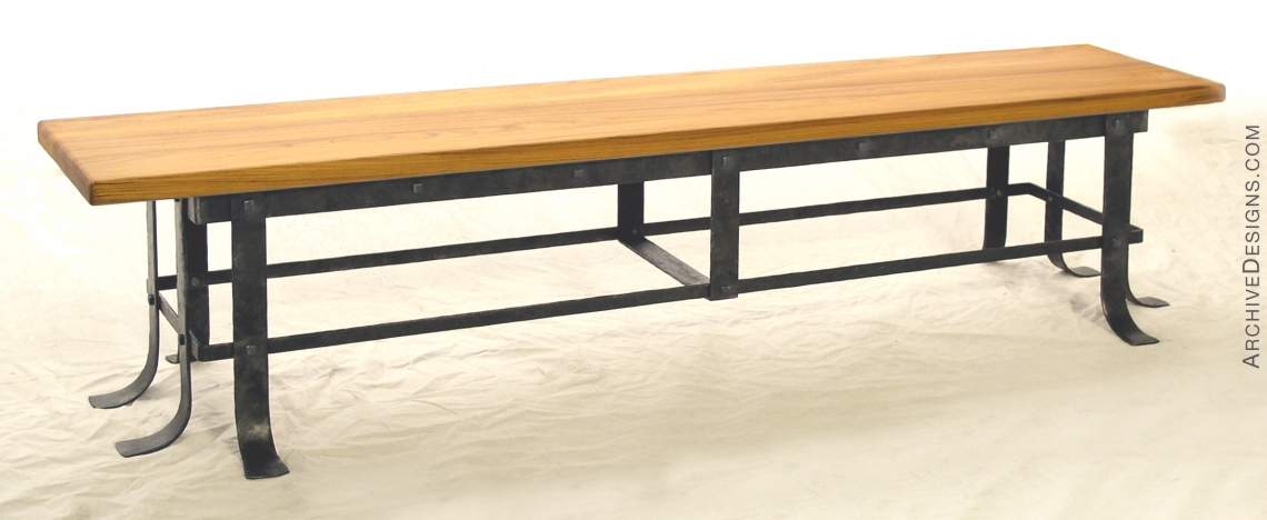 Industrial bench with Plank